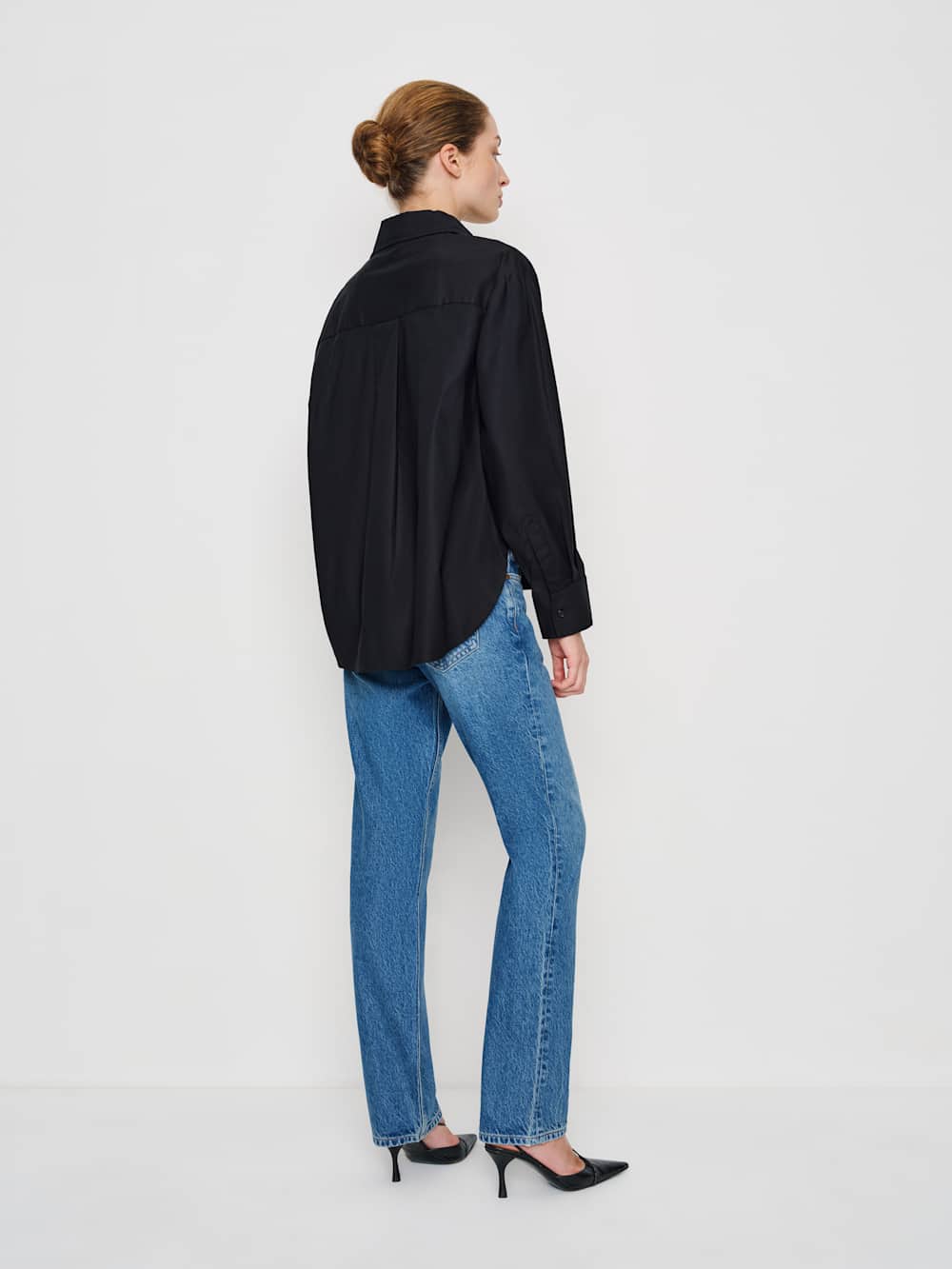 Reformation Andy Oversized Shirt - Black
