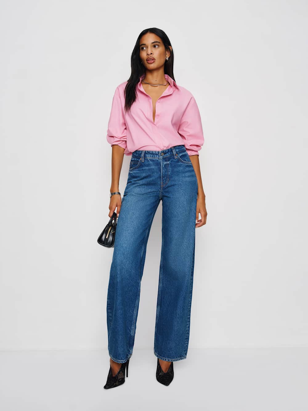 Reformation Andy Oversized Shirt - Taffy