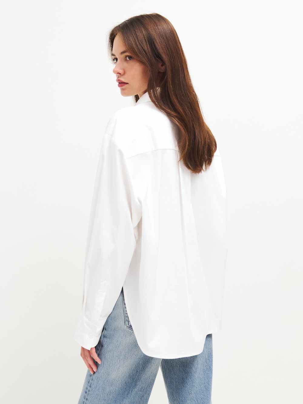 Reformation Andy Oversized Shirt - White