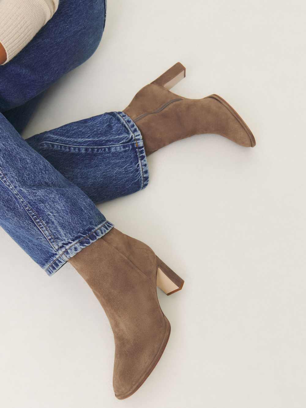 Reformation Gillian Ankle Boot - Farro Suede
