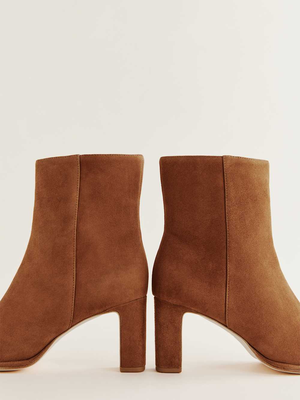 Reformation Gillian Ankle Boot - Rum Suede