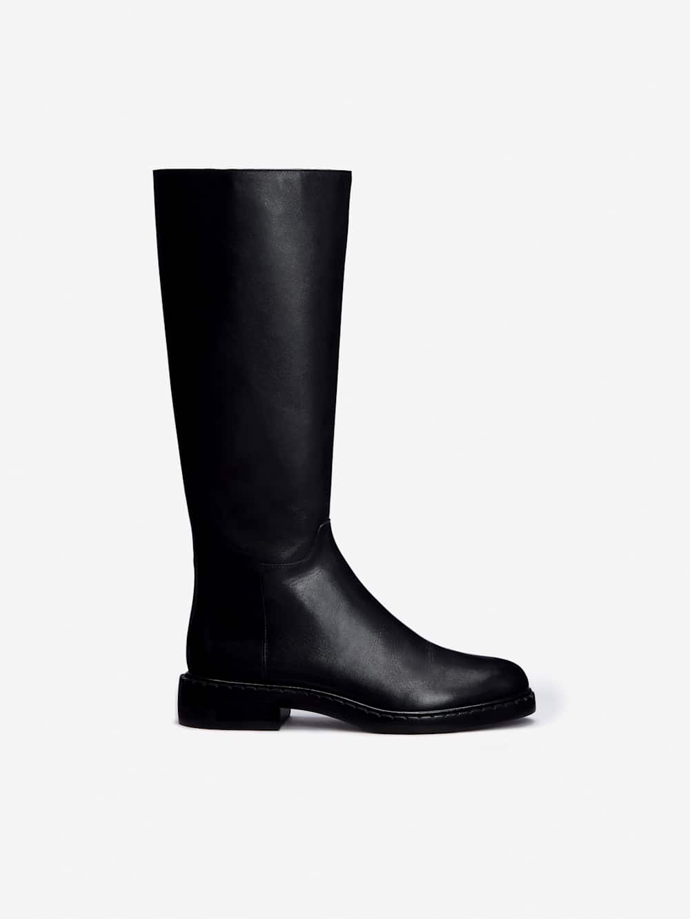 Reformation Nancy Knee Boot - Black Leather