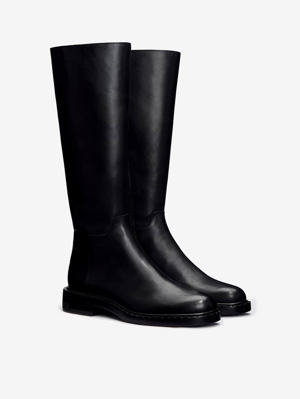 Reformation Nancy Knee Boot - Black Leather