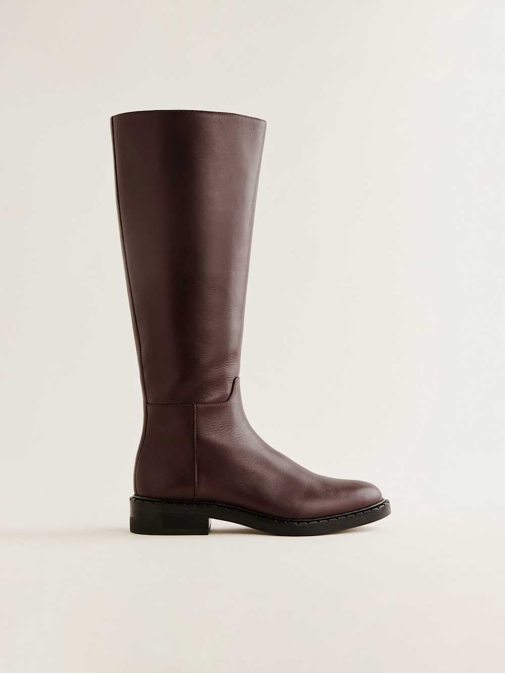 Reformation Nancy Knee Boot - Espresso Leather