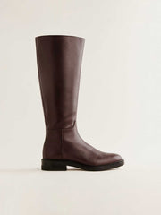 Reformation Nancy Knee Boot - Espresso Leather