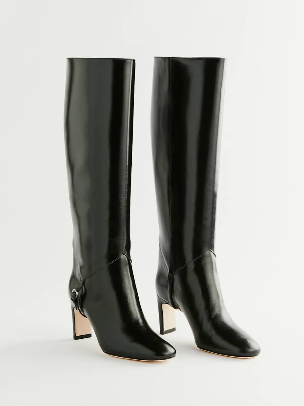 Reformation Gaelle Knee Boot - Black Leather