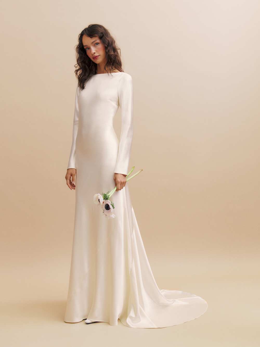 Reformation Adwen Silk Dress - Ivory