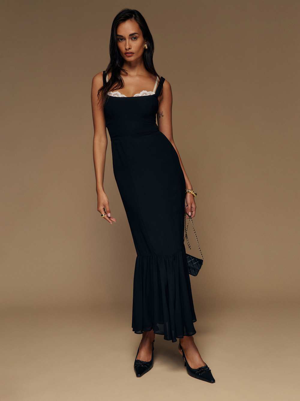 Reformation Irisa Dress - Black