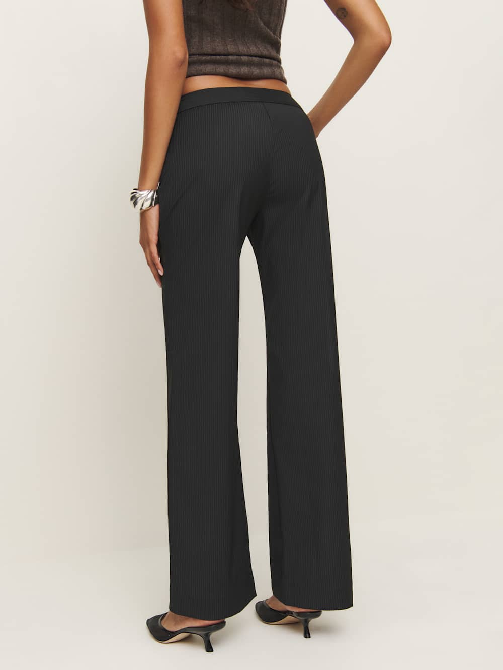 Reformation Cherie Pant - Black Stripe
