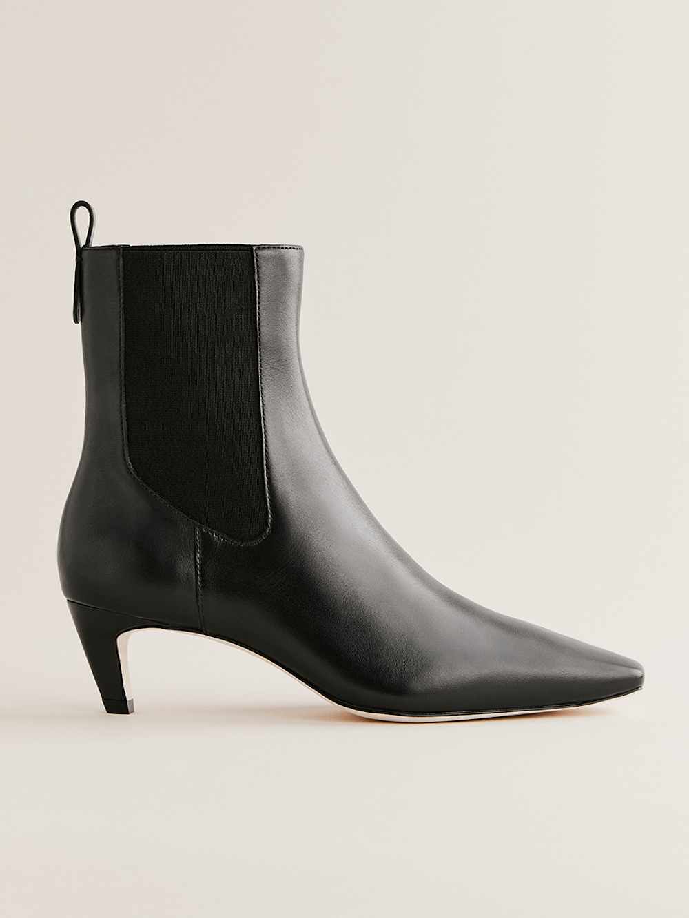 Reformation Roberta Ankle Boot - Black Leather