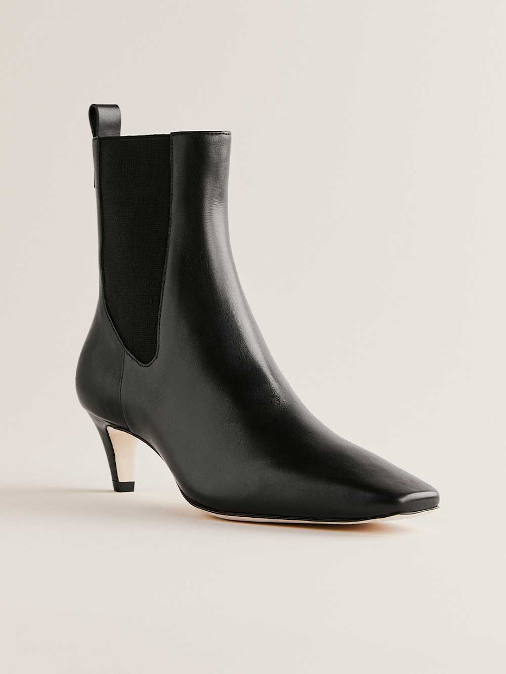 Reformation Roberta Ankle Boot - Black Leather
