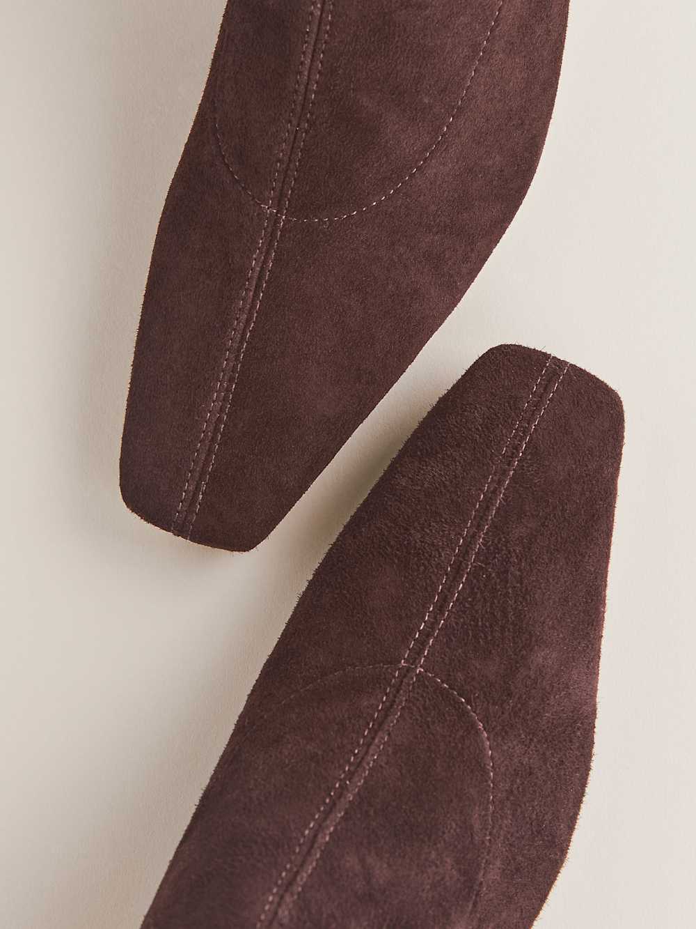 Reformation Raven Knee Boot - Espresso Stretch Suede