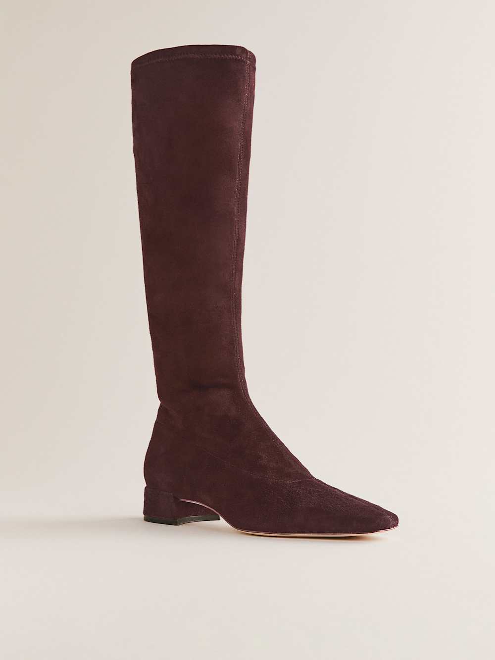 Reformation Raven Knee Boot - Espresso Stretch Suede
