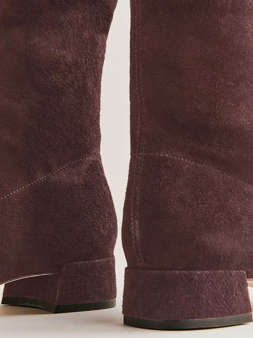 Reformation Raven Knee Boot - Espresso Stretch Suede