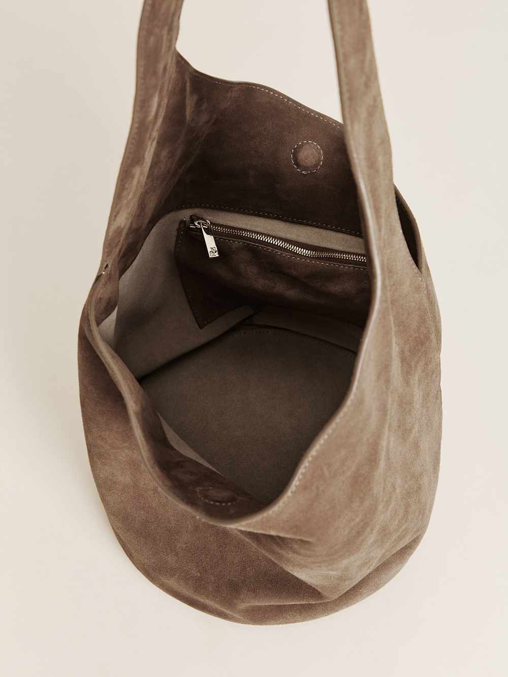 Reformation Medium Silvana Bucket Bag - Farro Suede