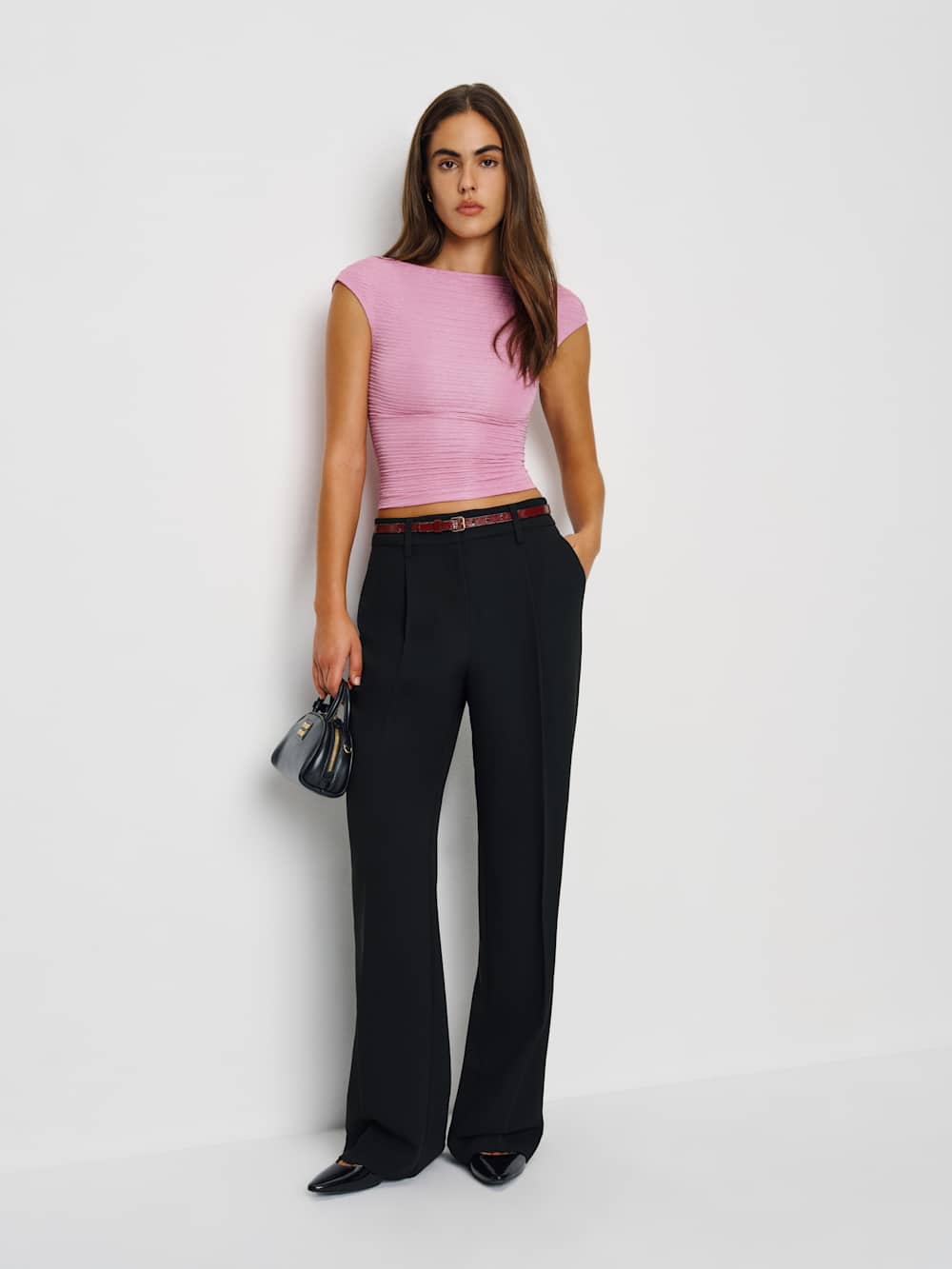 Reformation Darra Knit Top - Pink