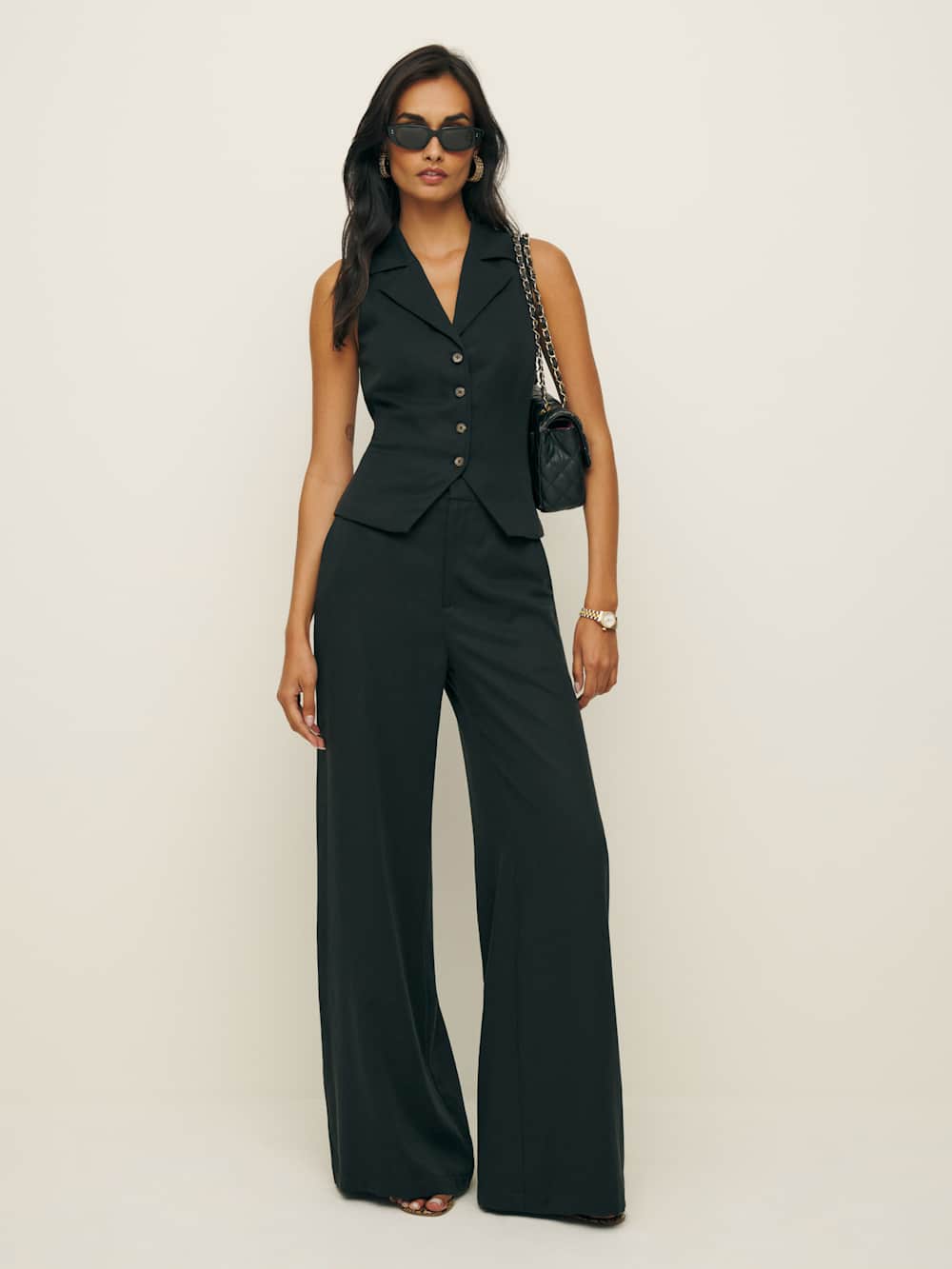 Reformation Taryn Two Piece - Black