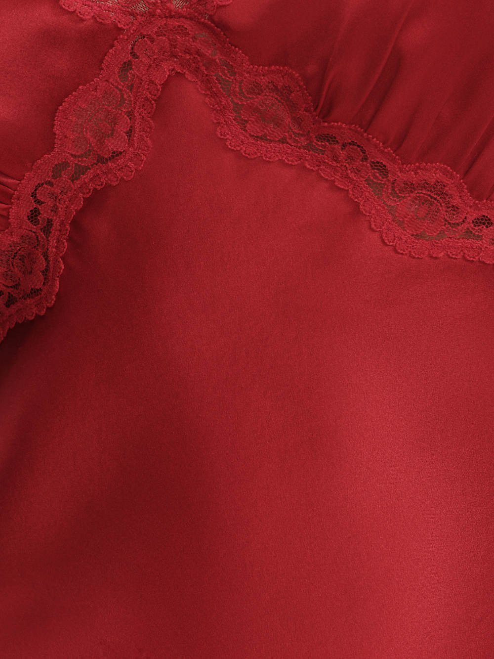 Reformation Monica Silk Top - Lipstick