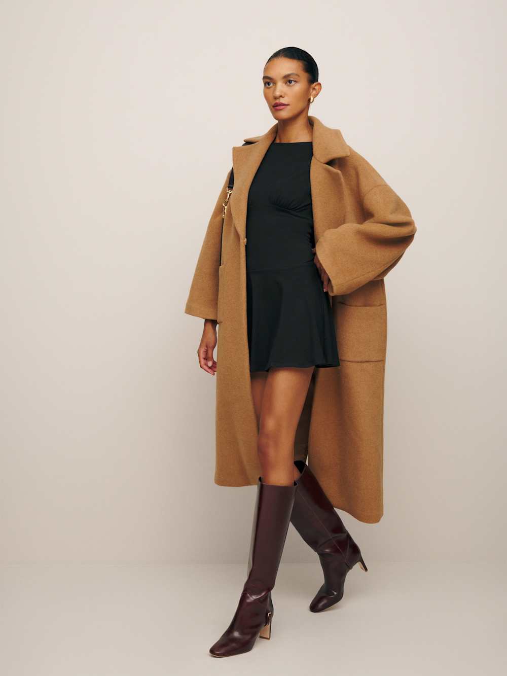 Reformation Mayve Knit Dress - Black