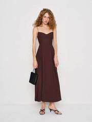 Reformation Jaelyn Dress - Mahogany