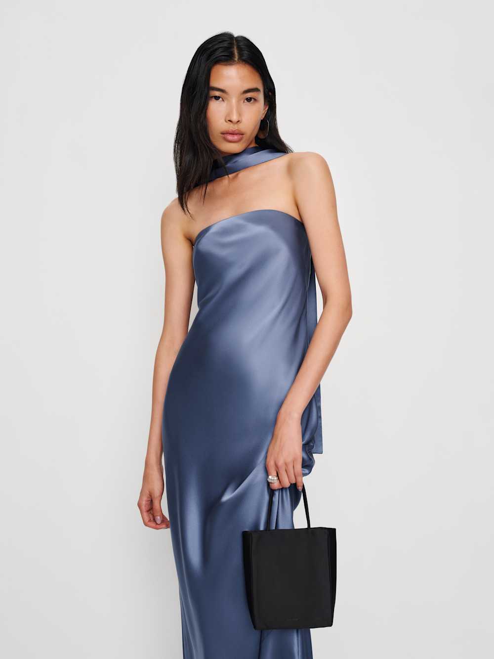 Reformation Oren Silk Dress - Cornflower