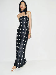 Reformation Oren Silk Dress - Moon Dot
