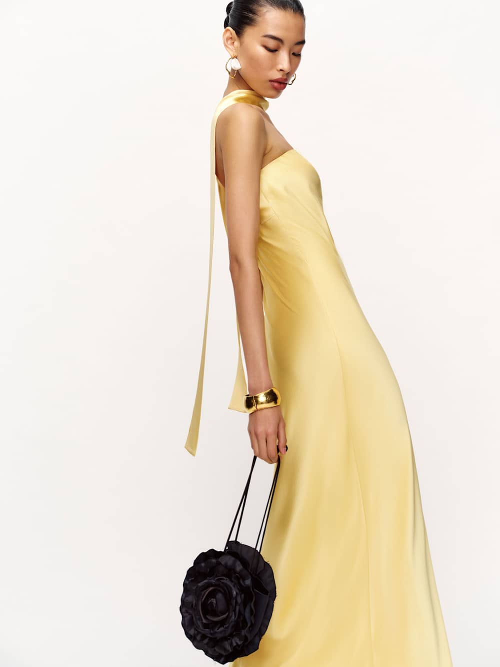 Reformation Oren Silk Dress - Sunshine