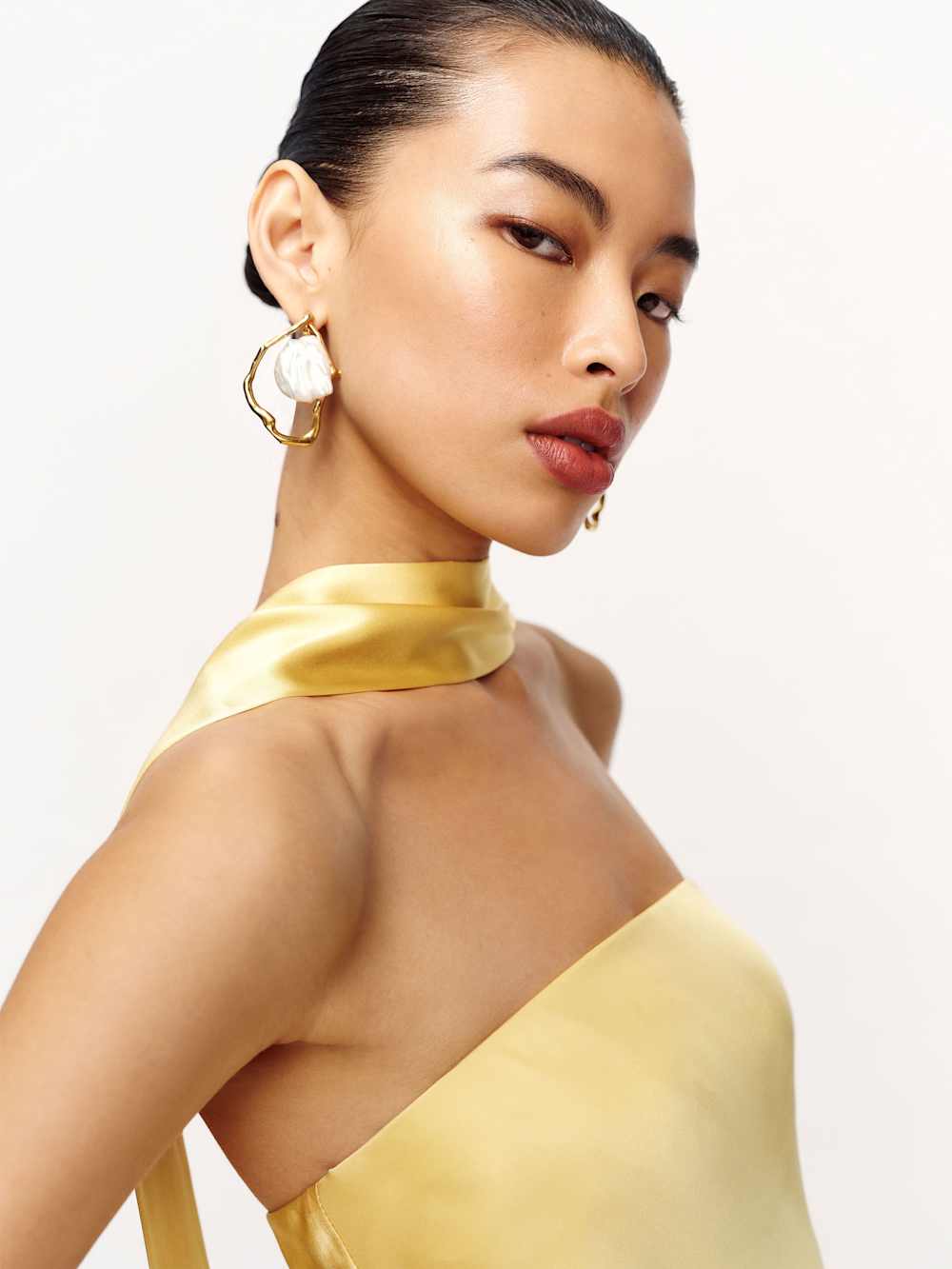 Reformation Oren Silk Dress - Sunshine
