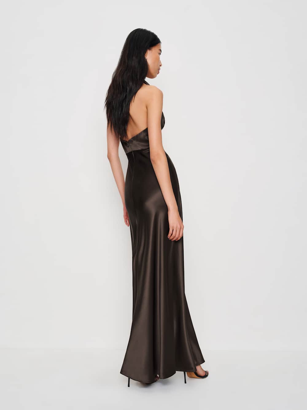 Reformation Daniela Silk Dress - Black Pearl