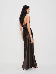 Reformation Daniela Silk Dress - Black Pearl