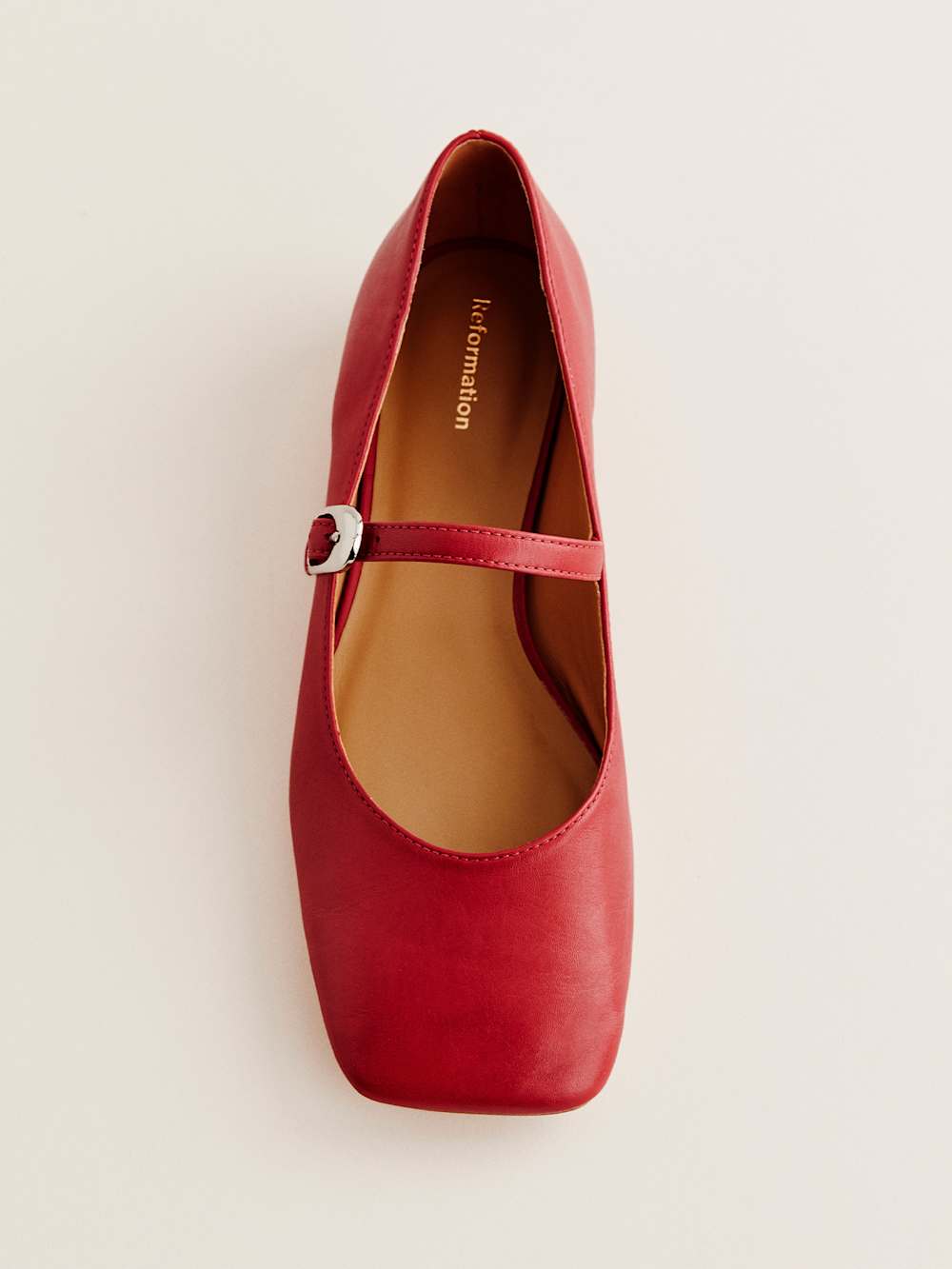 Reformation Melissa Mary Jane Flat - Scarlet