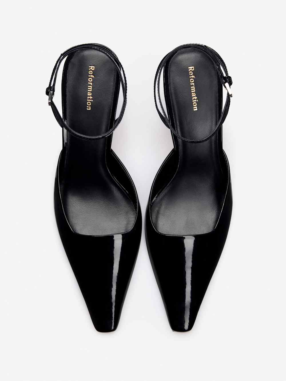 Reformation Natasha Pump - Black Patent