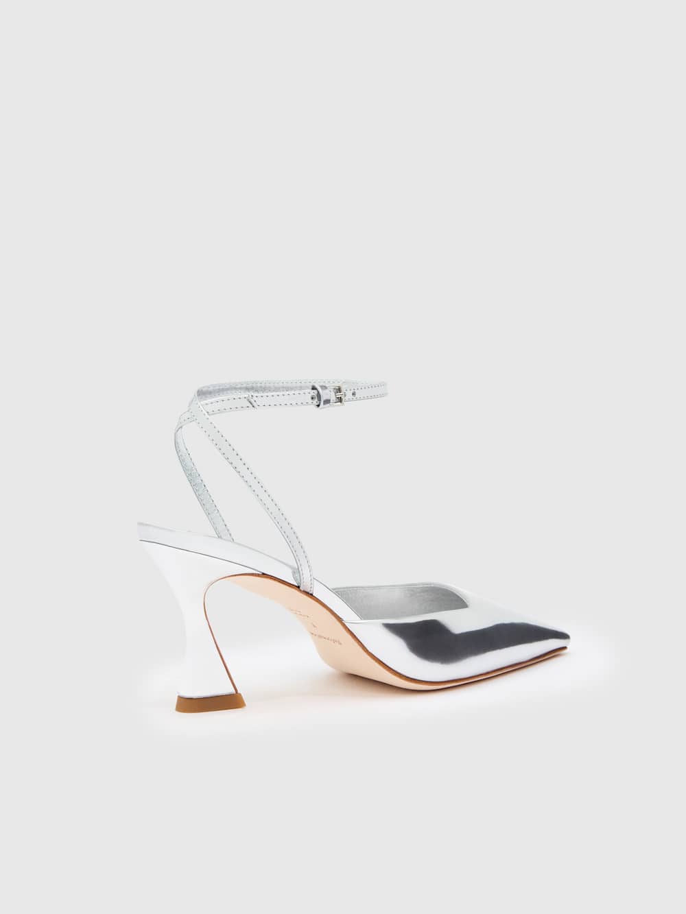 Reformation Natasha Pump - Mirror Metallic