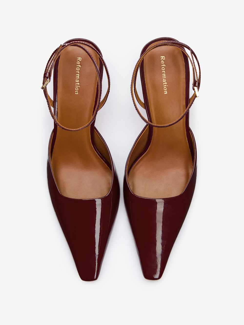 Reformation Natasha Pump - Wine Patent