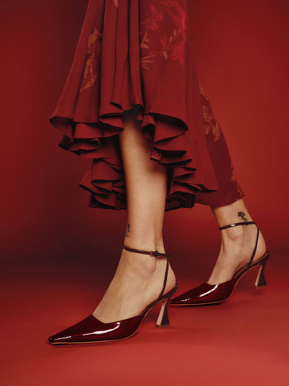 Reformation Natasha Pump - Wine Patent