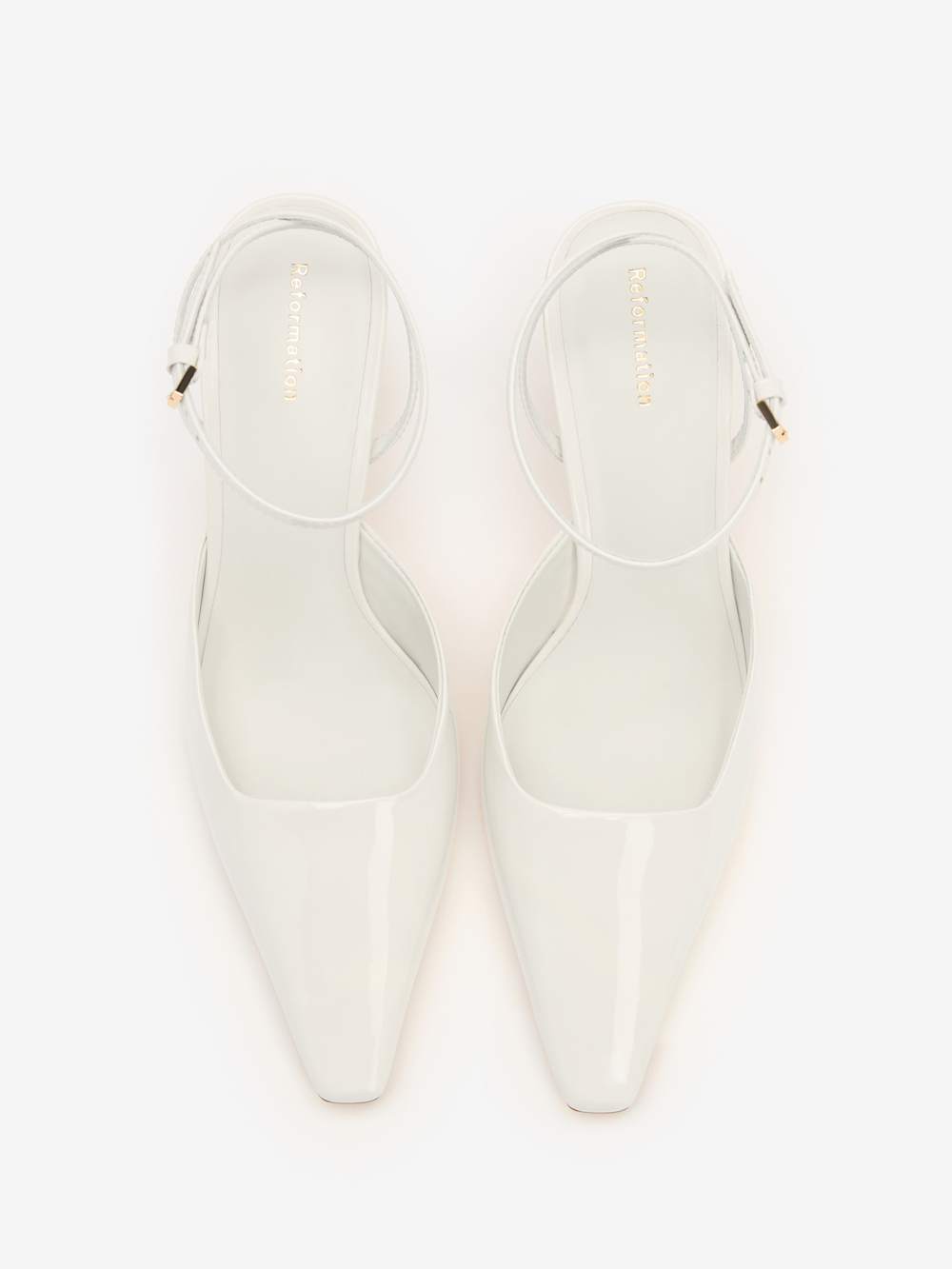Reformation Natasha Pump - White Patent