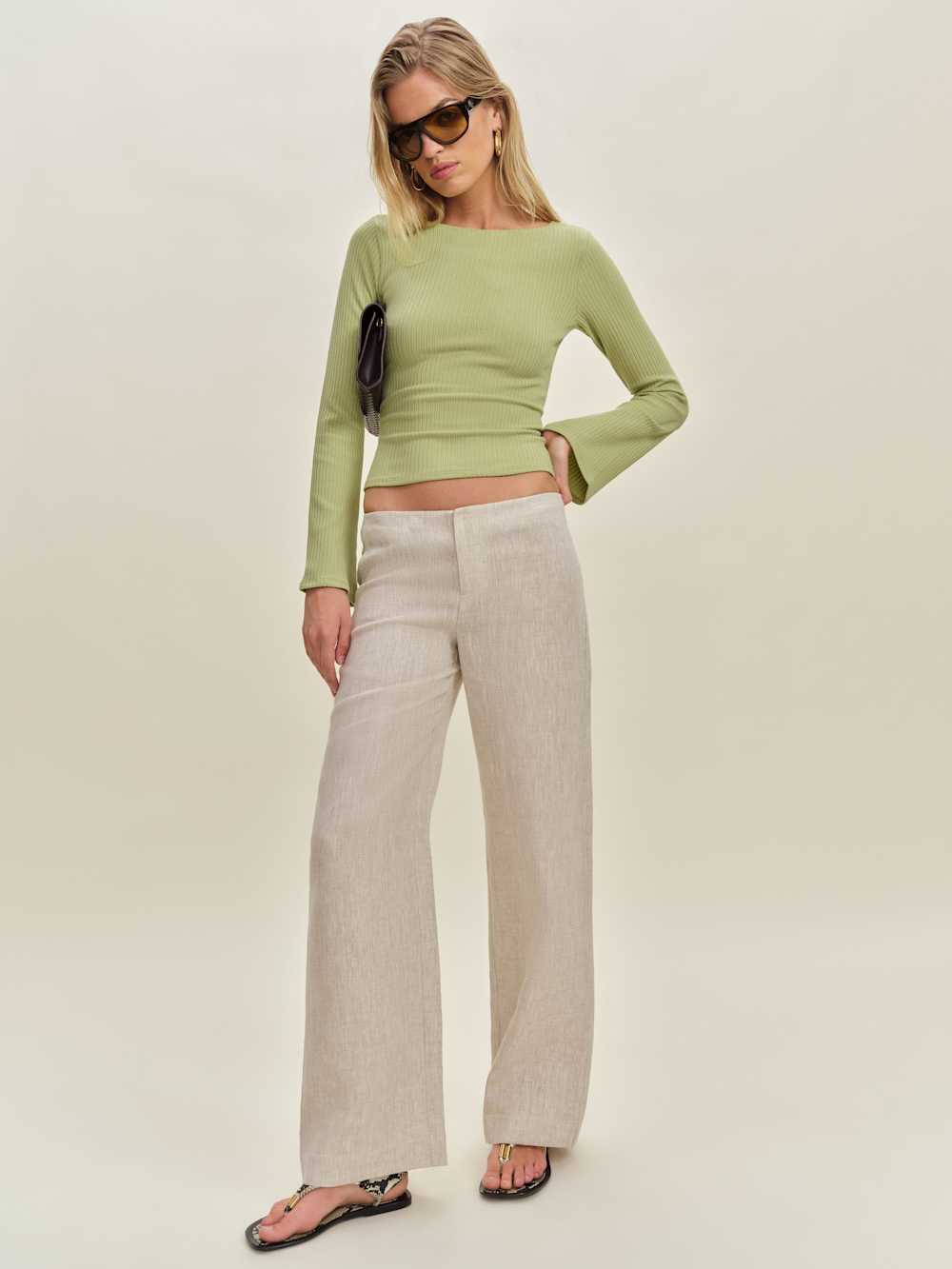 Reformation Miller Knit Top - Spearmint