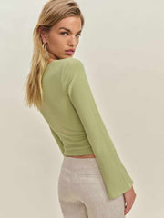 Reformation Miller Knit Top - Spearmint