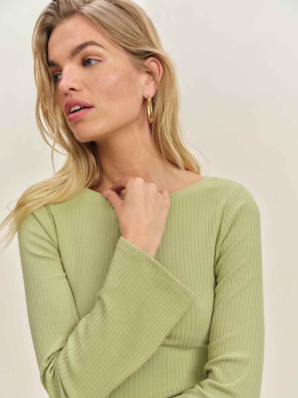 Reformation Miller Knit Top - Spearmint