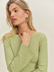 Reformation Miller Knit Top - Spearmint