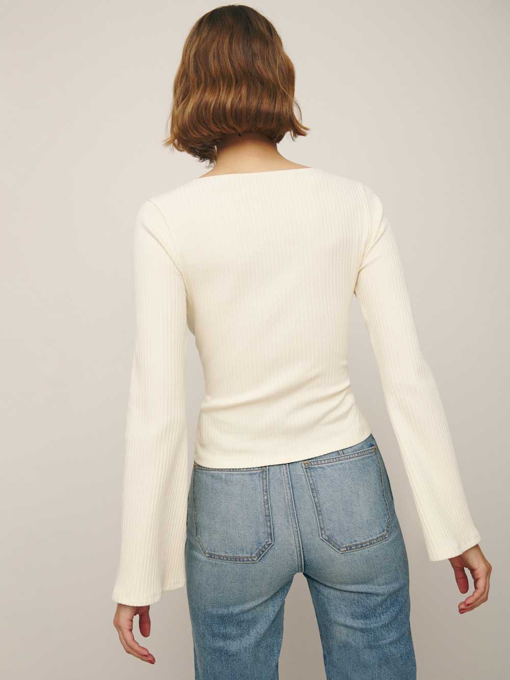 Reformation Miller Knit Top - Sugar