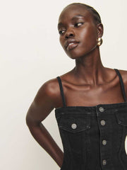 Reformation Coco Denim Bustier Top - Vana