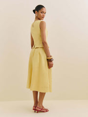 Reformation Moya Linen Two Piece - Sunshine
