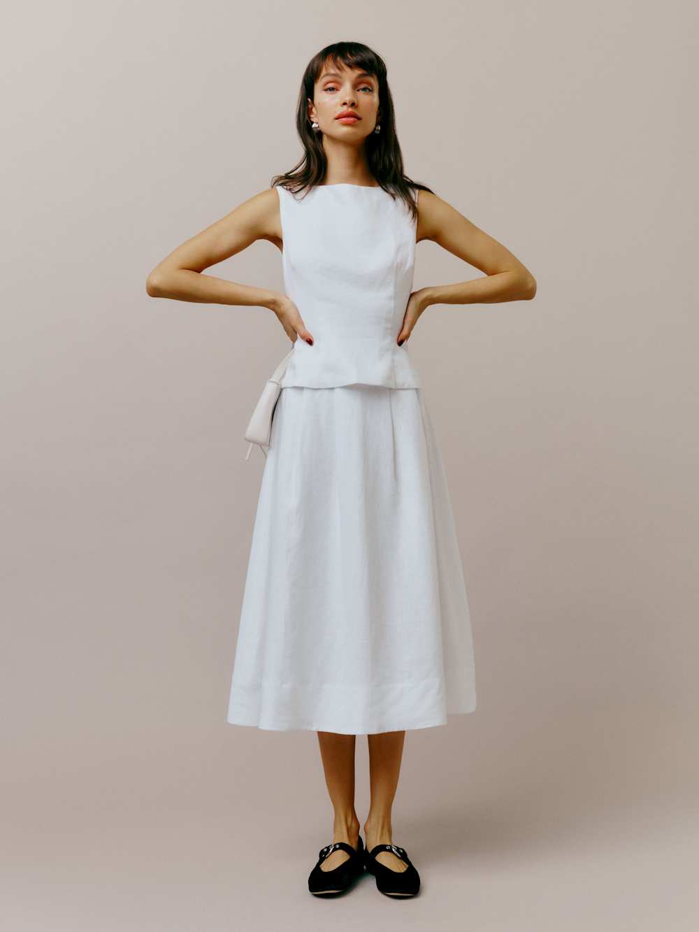 Reformation Moya Linen Two Piece - White