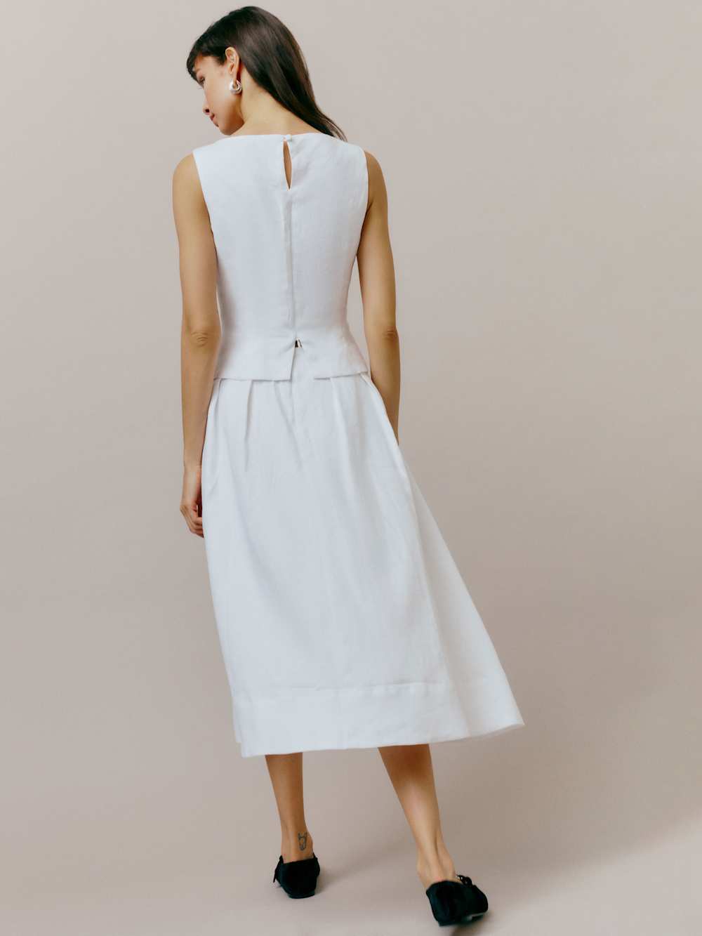 Reformation Moya Linen Two Piece - White