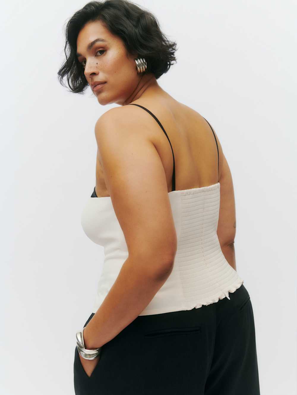 Reformation Melanie Top Es - Ivory