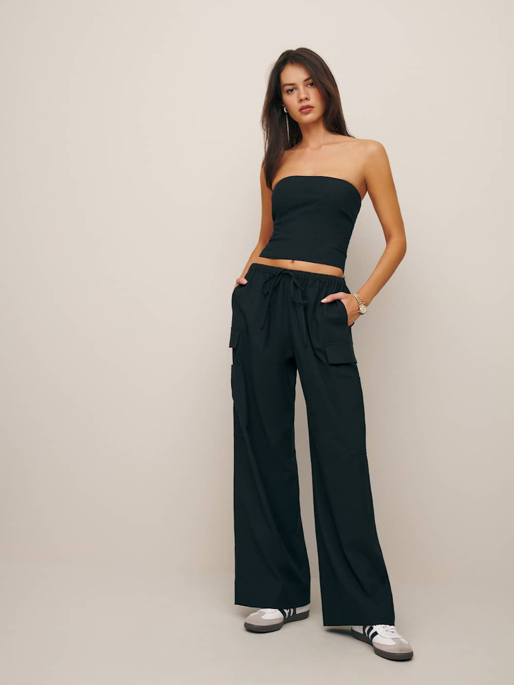 Reformation Stella Two Piece - Black