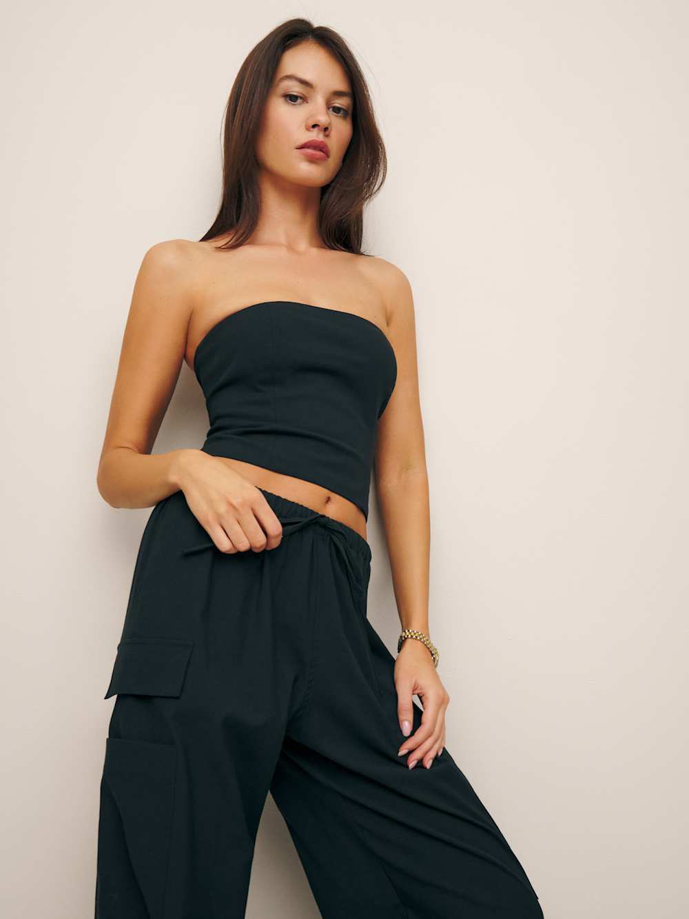 Reformation Stella Two Piece - Black