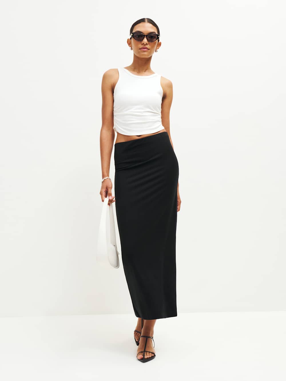 Reformation Petites Maria Knit Skirt - Black