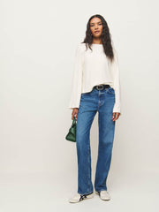 Reformation Eternity Knit Top - Fior Di Latte